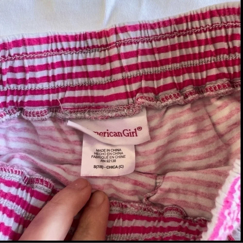 American Girl Doll White and Pink Star Outfit